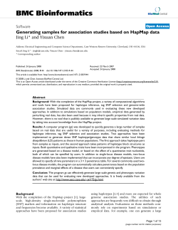Generating samples for association studies based on HapMap data