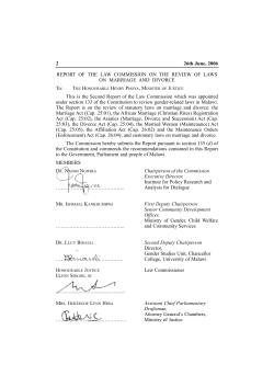 Report the review of Marriage and Divorce Act