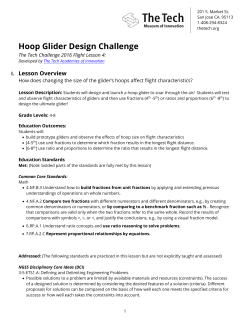 Hoop Glider Design Challenge