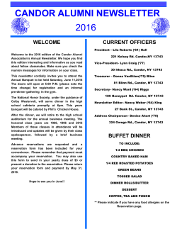 candor alumni newsletter 2016