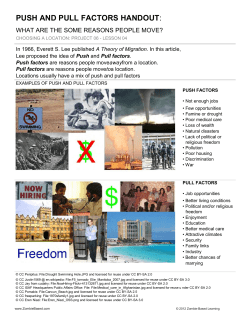 push and pull factors handout