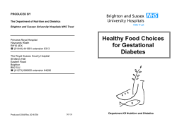 Healthy Food Choices for Gestational Diabetes