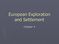 European Exploration and Settlement