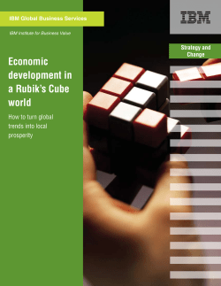 Economic development in a Rubik`s Cube world