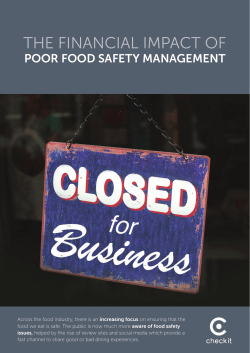The Financial Impact of Poor Food Safety Management