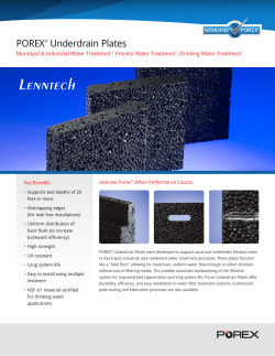 Underdrain Plates