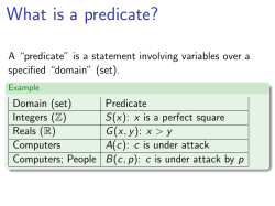 Predicate Logic