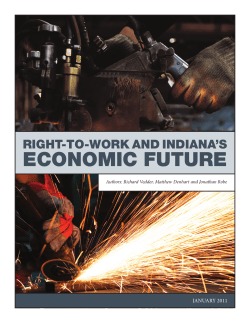 Right-to-Work and Indiana`s Economic Future