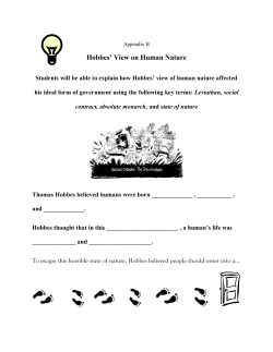 Hobbes` View on Human Nature