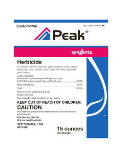 Herbicide CAUTION 15 ounces