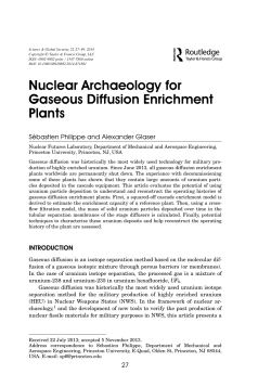 Nuclear Archaeology for Gaseous Diffusion Enrichment Plants
