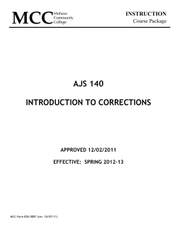 ajs 140 introduction to corrections