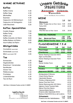 Kaffee - Wasserfels