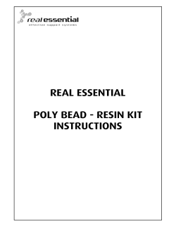 real essential poly bead - resin kit instructions