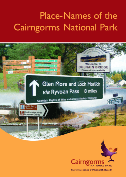 Place-Names of the - Cairngorms National Park Authority