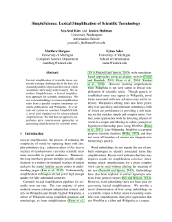 SimpleScience: Lexical Simplification of Scientific Terminology