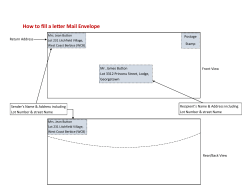 How to fill a letter Mail Envelope