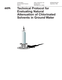 Technical Protocol for Evaluating Natural Attenuation of - CLU-IN