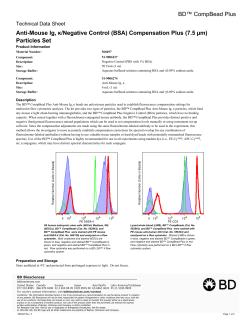 BD&trade; CompBead Plus Anti-Mouse Ig, &kappa;/Negative Control (BSA