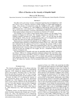 Effect of fluorine on the viscosity of diopside liquid
