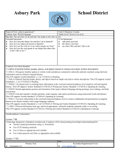 Unidad 1 - Asbury Park School District