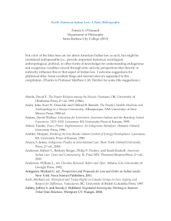 American_Indian_Law_Bibliography_2b - Turtle Talk