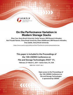 On the Performance Variation in Modern Storage Stacks