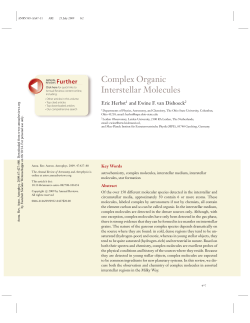 Complex Organic Interstellar Molecules