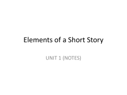 Elements of a Short Story