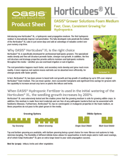 a product info sheet