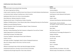 Small Business Center Resource Books