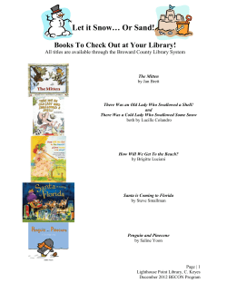 Let it Snow&hellip; Or Sand! - Lighthouse Point Library