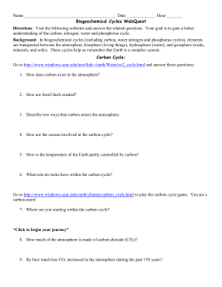 Cycling WebQuest: