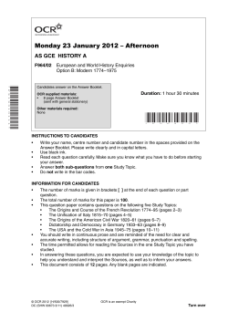 European and world history enquiries - Option B - Modern