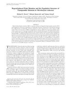 Repeat-Induced Point Mutation and the Population Structure of