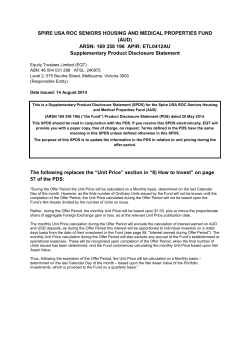 PDS - Equity Trustees
