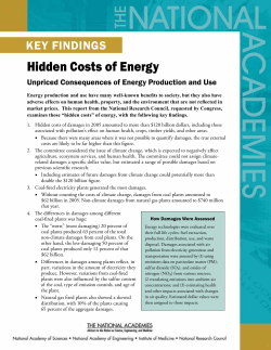 Hidden Costs of Energy