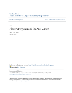 Plessy v. Ferguson and the Anti-Canon