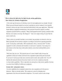 How to choose the right mixer for high-viscosity mixing
