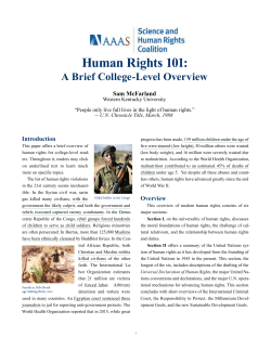 Human Rights 101