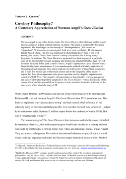 Norman Angell, red - British International Studies Association