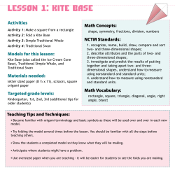 Lesson 1: Kite Base - Creased