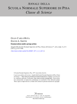 Enumeration under group action