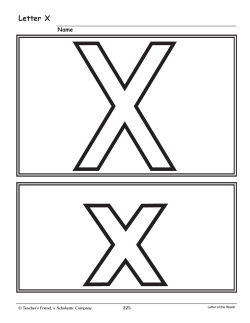 Letter X - Scholastic