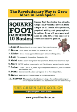 Square Foot Garden Guide
