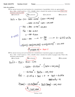Math 1425.P70 Section 2.3,4,5