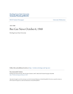 Bee Gee News October 6, 1948 - ScholarWorks@BGSU