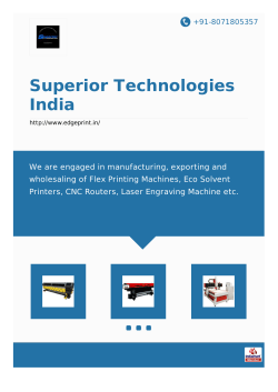 flex printing machines - Superior Technologies India