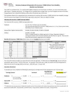 Life Insurance Cost Worksheet