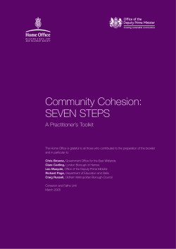 Community Cohesion: SEVEN STEPS